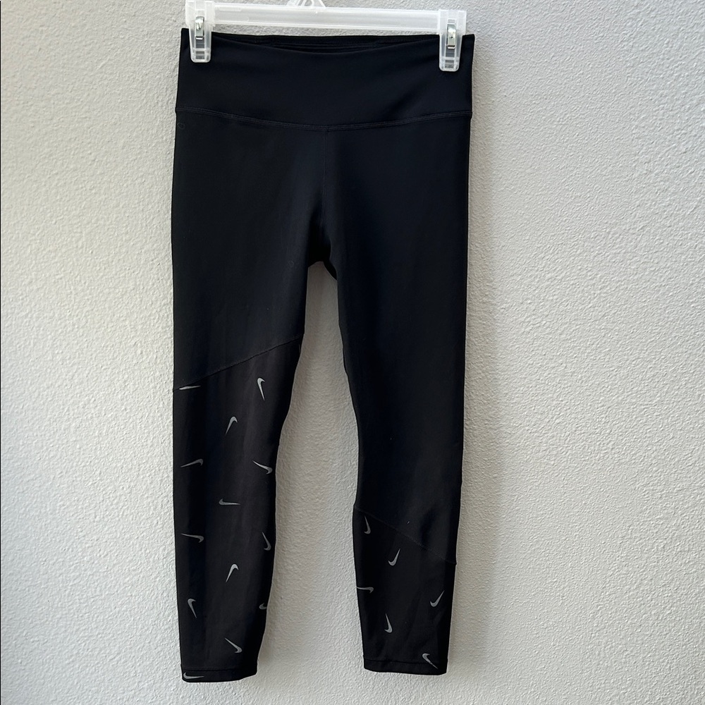 Nike Black Dri-Fit Logo Leggings S